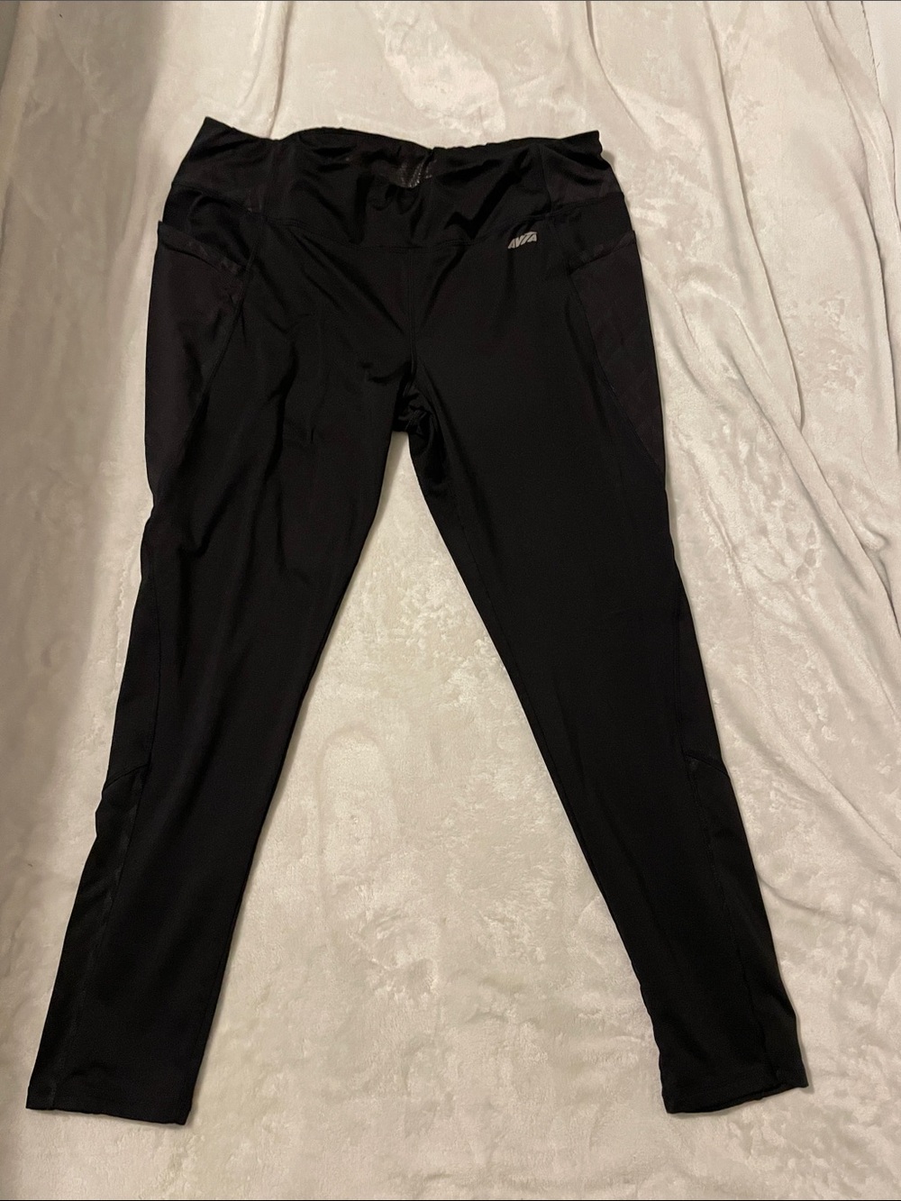 Avia Black Women's Athletic Leggings with Pocket